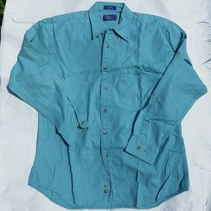 Aqua checked shirt